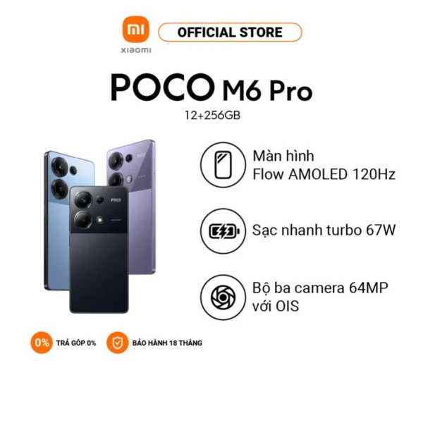 DIEN THOAI THONG MINH POCO M6 PRO 12 512GB 2