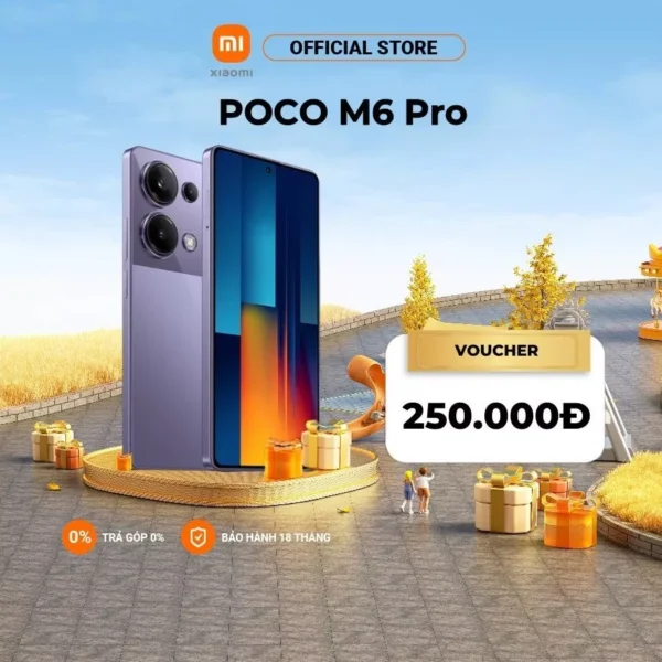 ĐIỆN THOẠI THÔNG MINH POCO M6 PRO 12-512GB