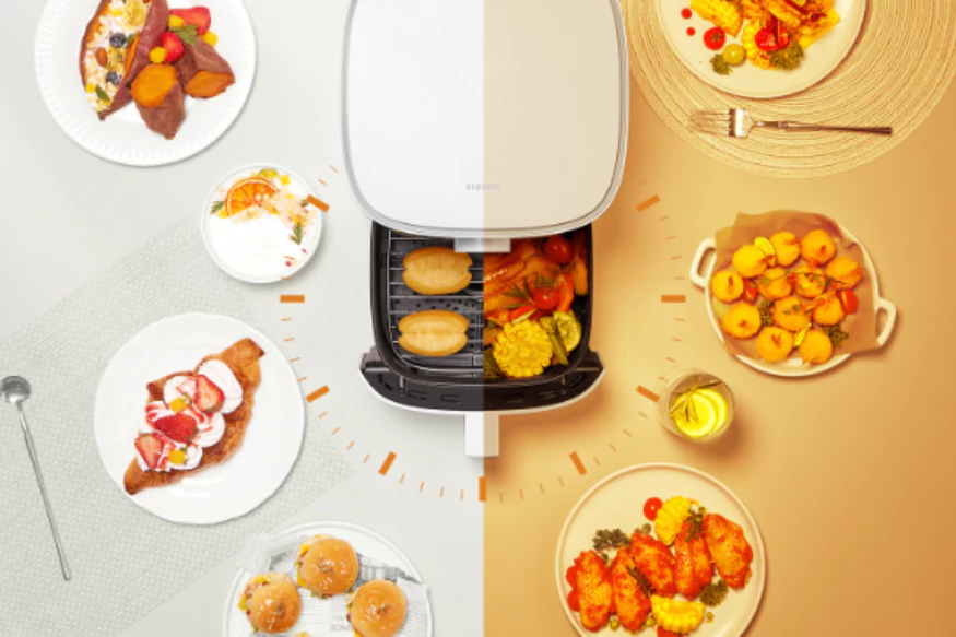 Nồi Chiên Không Dầu Xiaomi Smart Air Fryer Pro 4L 12 Đặt lịch trước 24 giờ hoàn thành bữa sáng hoặc bữa tối ngay cả khi bận rộn