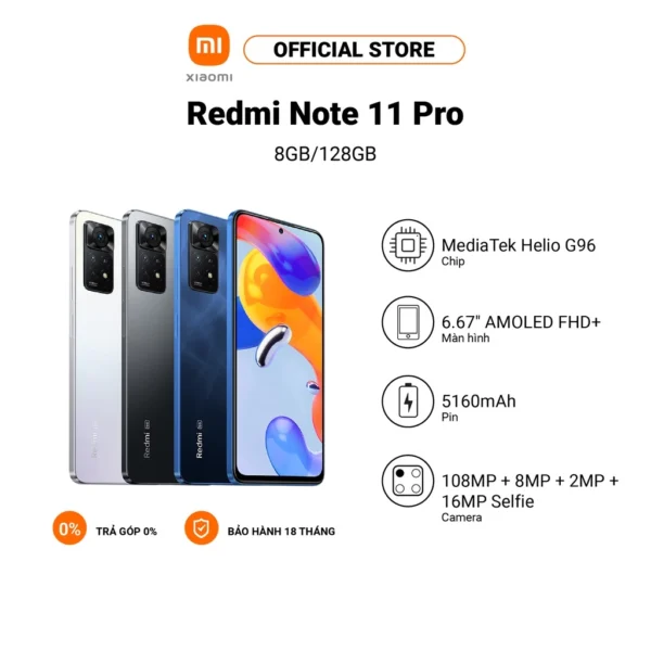 Điện thoại Xiaomi Redmi Note 11 Pro 8+128GB