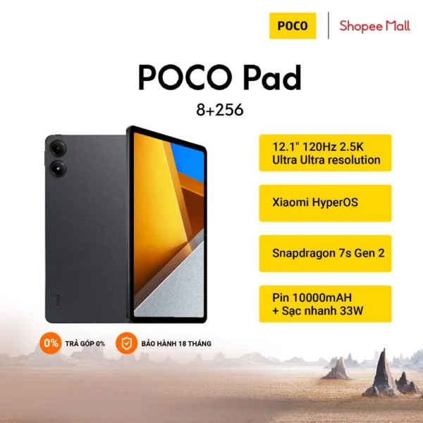 MÁY TÍNH BẢNG POCO PAD 8-256GB