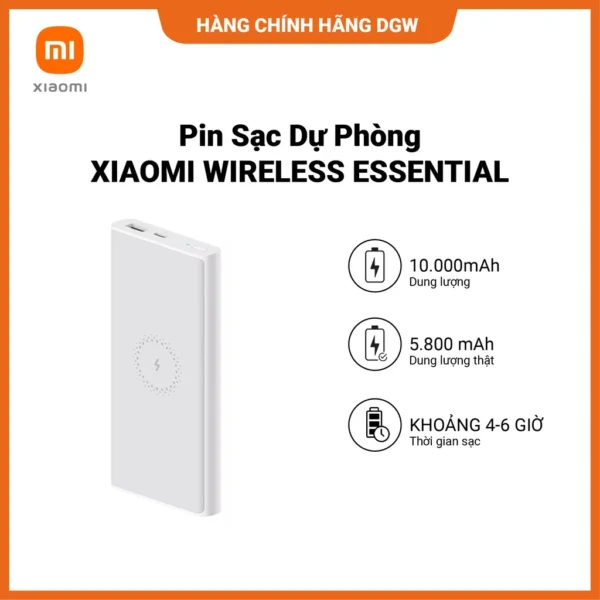 Pin Sạc Dự Phòng XIAOMI WIRELESS ESSENTIAL